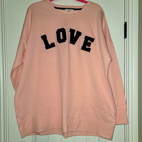 Maurices Tops - Maurice's Pink Love Sweatshirt
